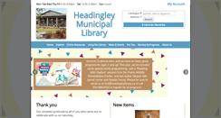 Desktop Screenshot of headingleylibrary.ca